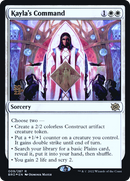 Kayla's Command (PRE-009) [The Brothers' War Promos] Foil