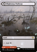 Blightstep Pathway // Searstep Pathway (KHM-291) [Kaldheim]: (Showcase) (Borderless) Foil