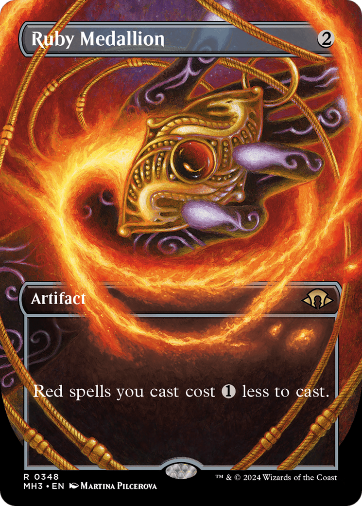 Ruby Medallion (MH3-348) [Modern Horizons 3] (Borderless)