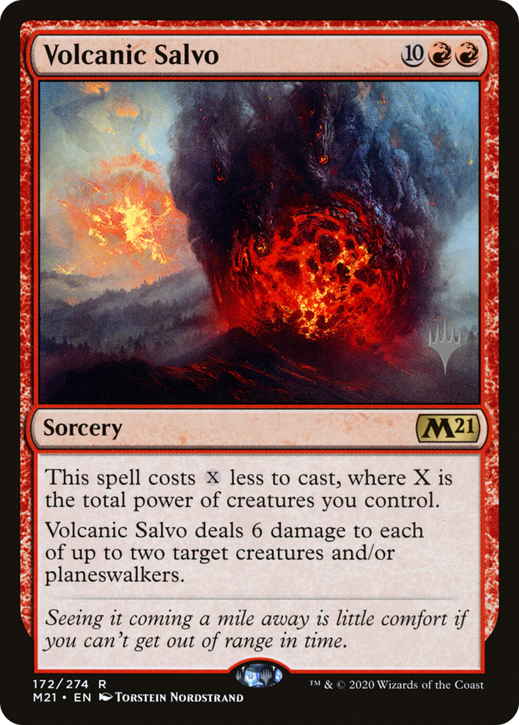 Volcanic Salvo (PPM21-172P) [Promo Pack: Core Set 2021 Promos]