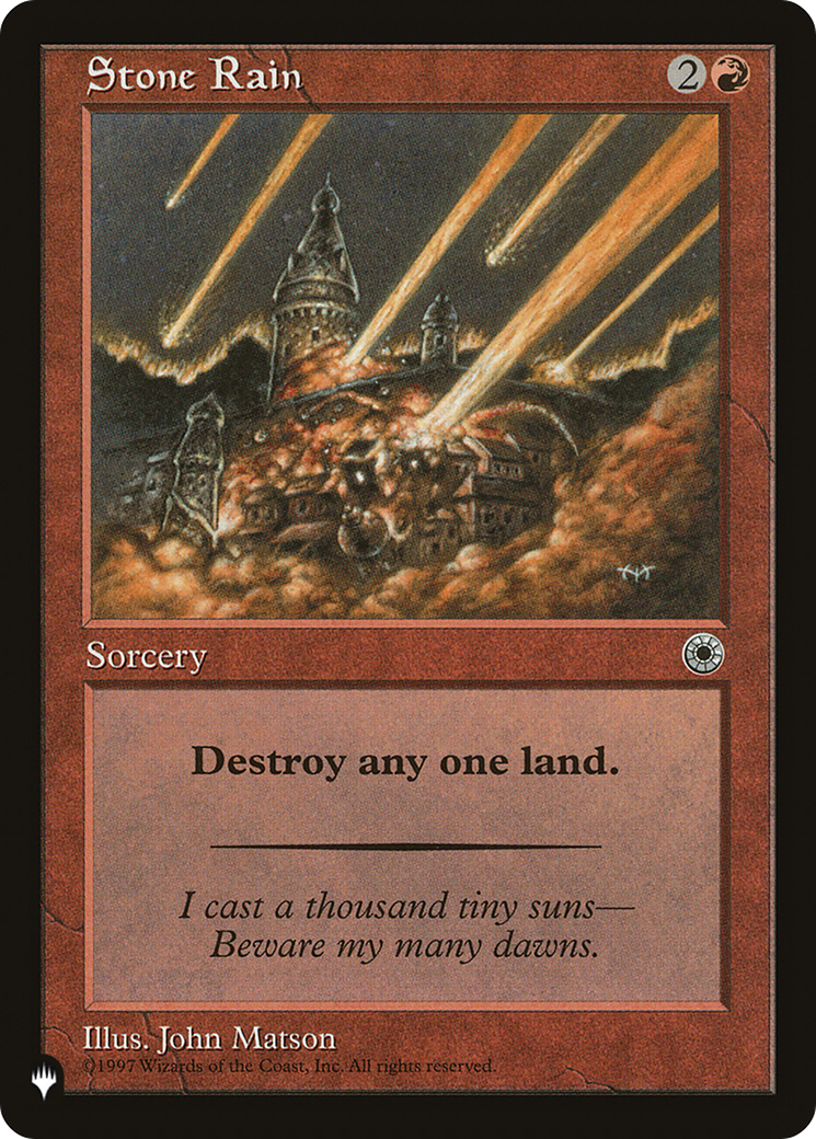 Stone Rain (LIST-POR-151) [The List]