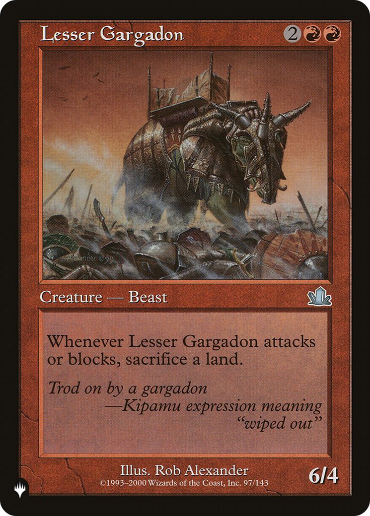 Lesser Gargadon (LIST-PCY-97) [The List]