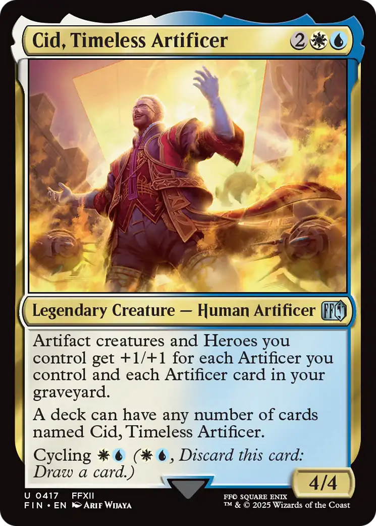 Cid, Timeless Artificer (0417) (FIN-417) [FINAL FANTASY] Foil