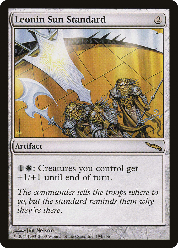 Leonin Sun Standard (MRD-194) [Mirrodin]