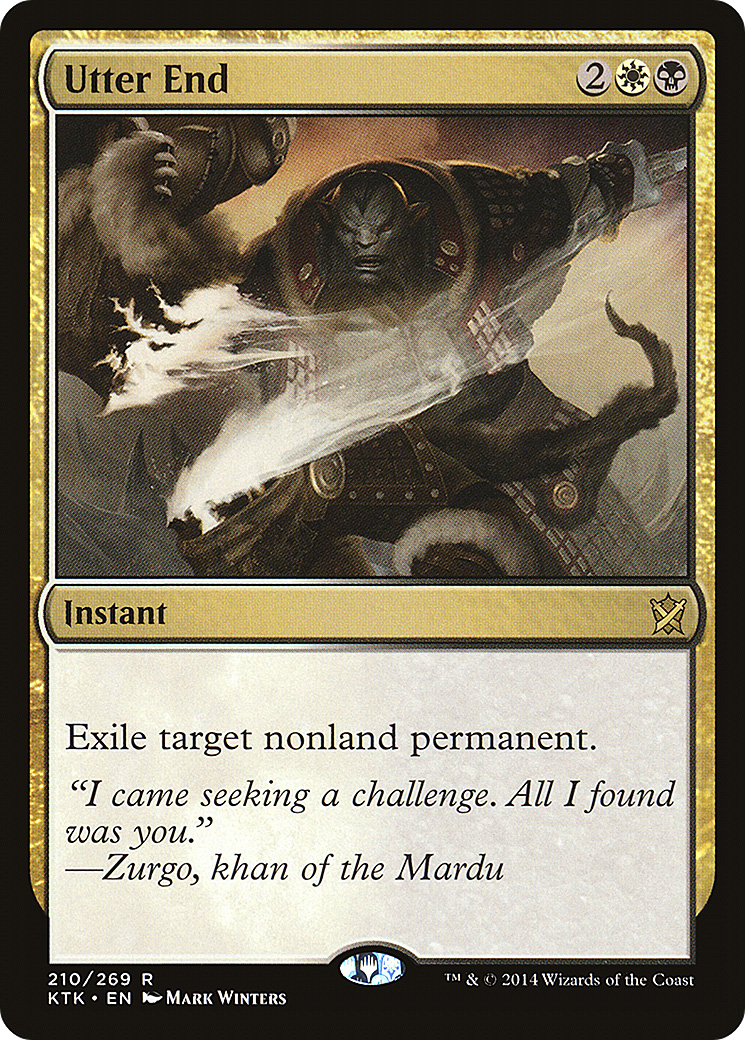 Utter End (KTK-210) [Khans of Tarkir] Foil