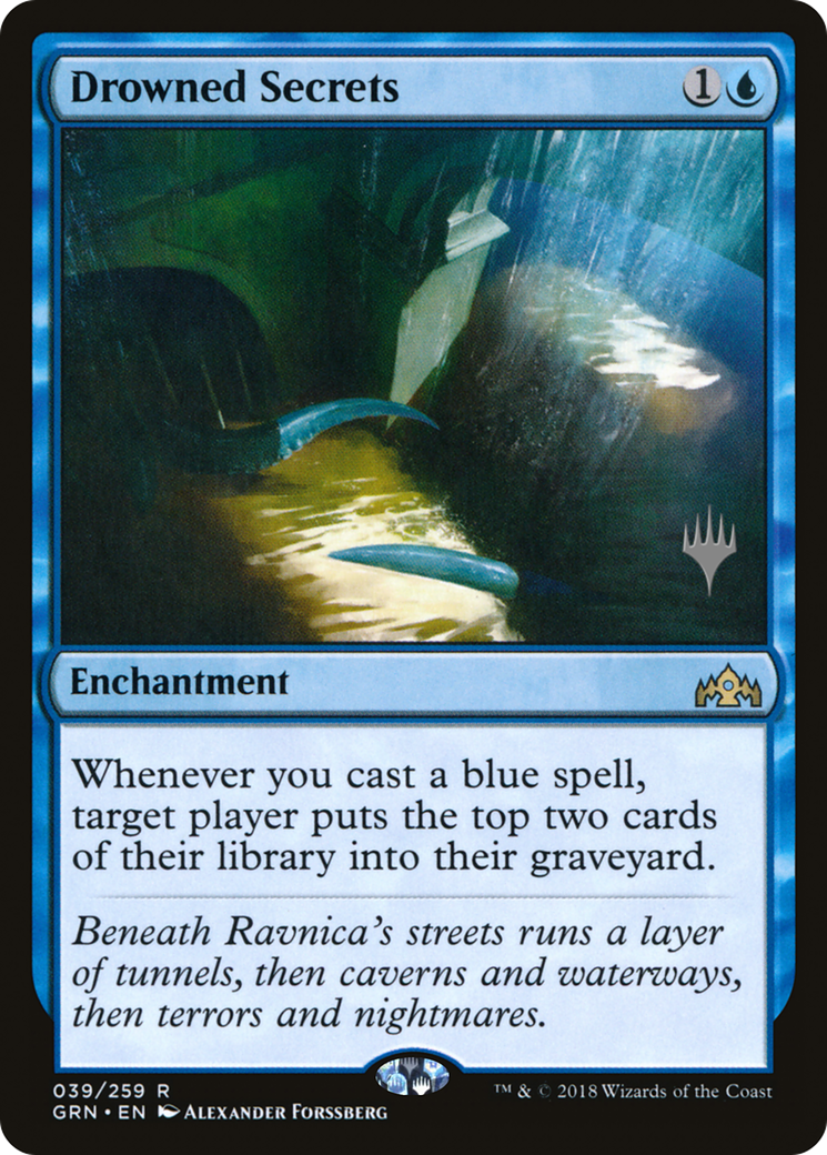 Drowned Secrets (PPM21-39P) [Guilds of Ravnica Promos]