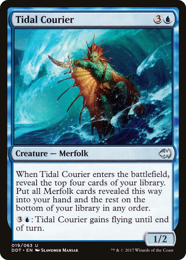 Tidal Courier (DDT-019) [Duel Decks: Merfolk vs. Goblins]