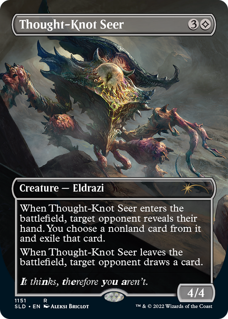 Thought-Knot Seer (SLD-1151) [Secret Lair Drop] (Borderless) Foil