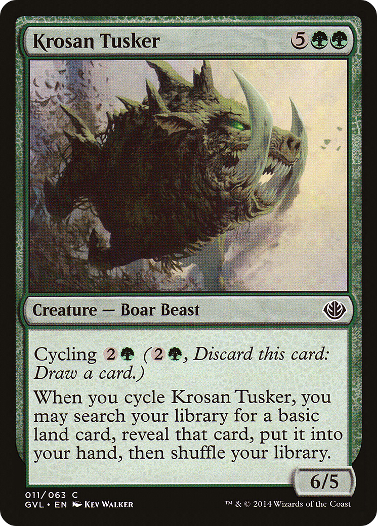 Krosan Tusker (DD3-011) [Duel Decks Anthology: Garruk vs. Liliana]