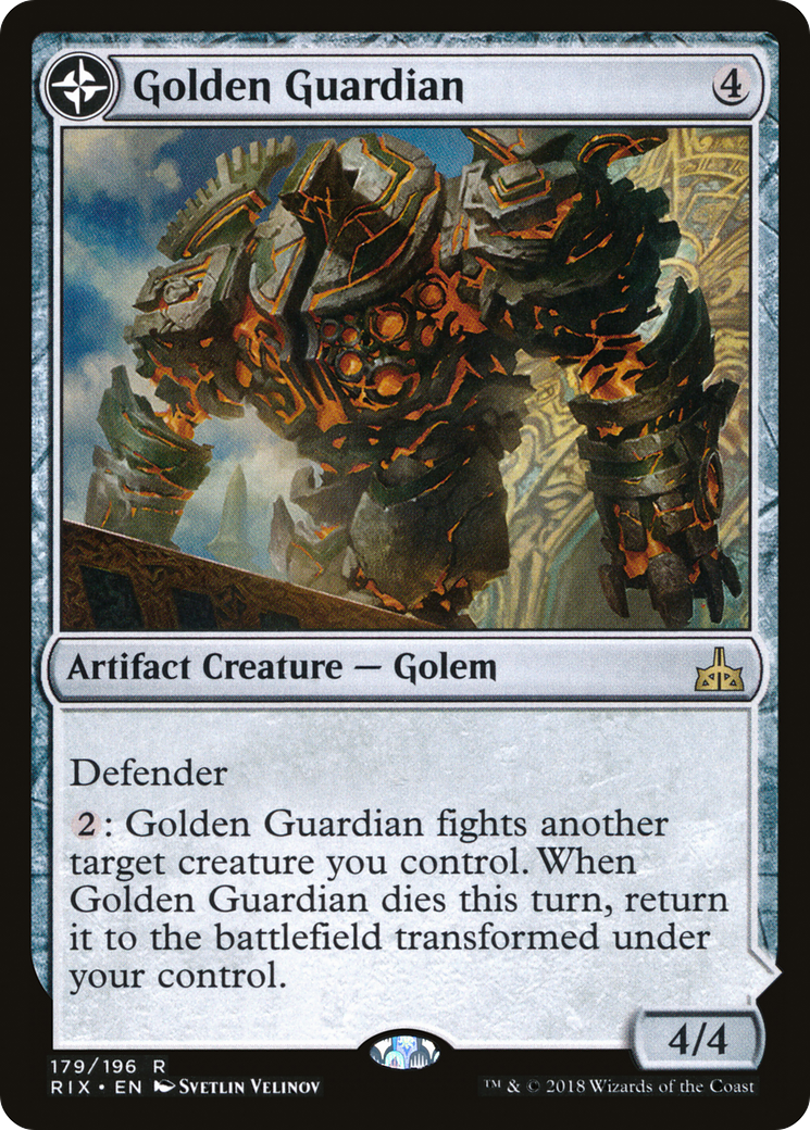 Golden Guardian (RIX-179) [Rivals of Ixalan]