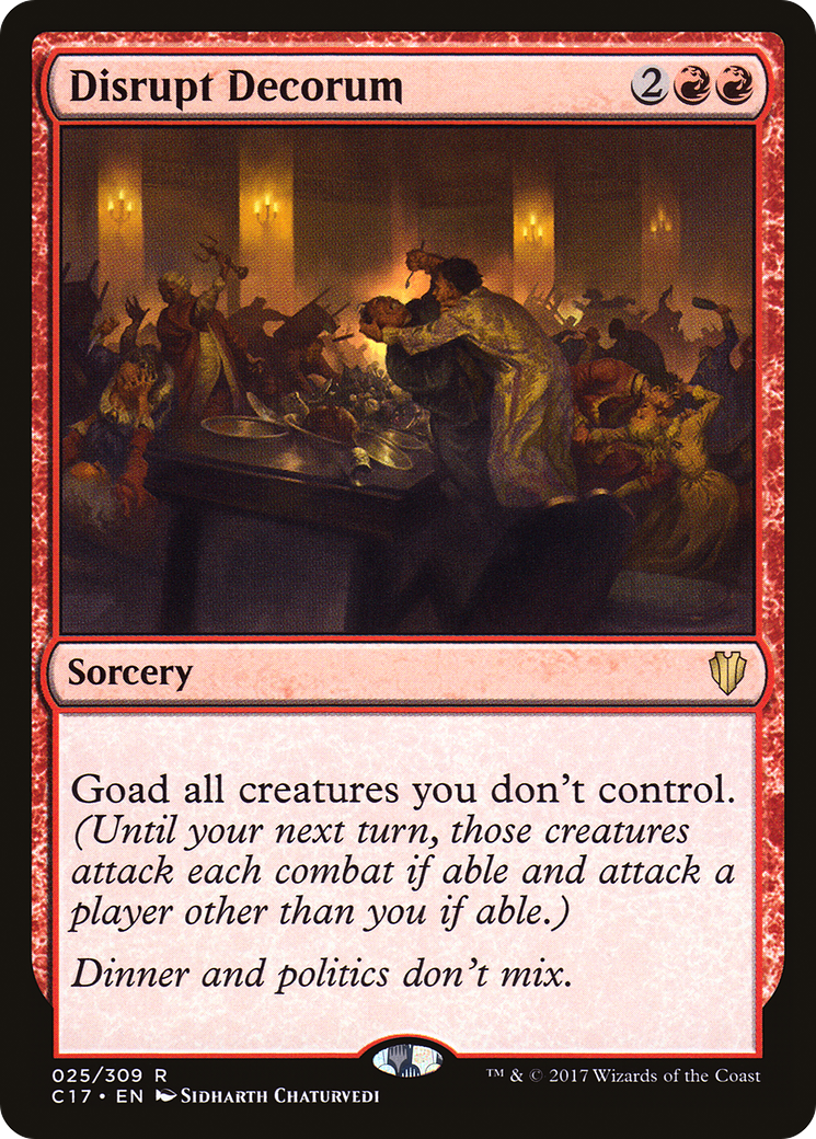 Disrupt Decorum (C17-025) [Commander 2017]
