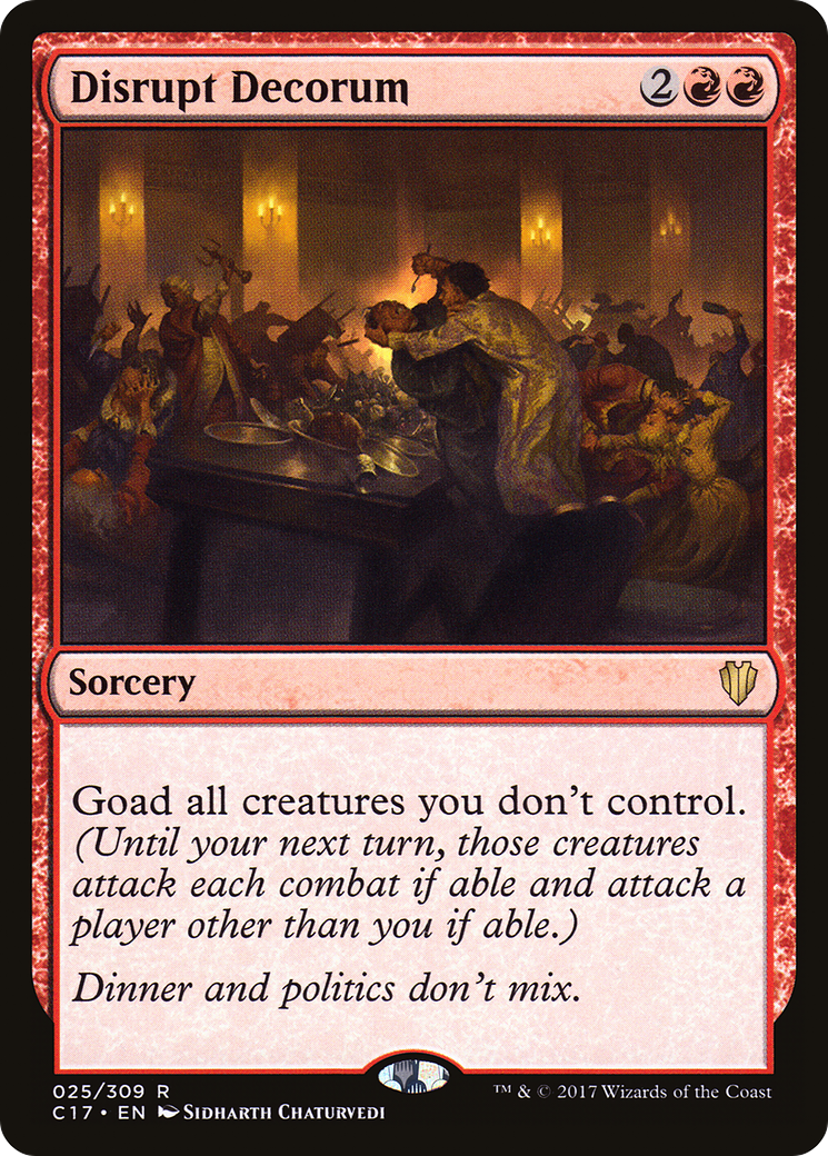 Disrupt Decorum (C17-025) [Commander 2017]