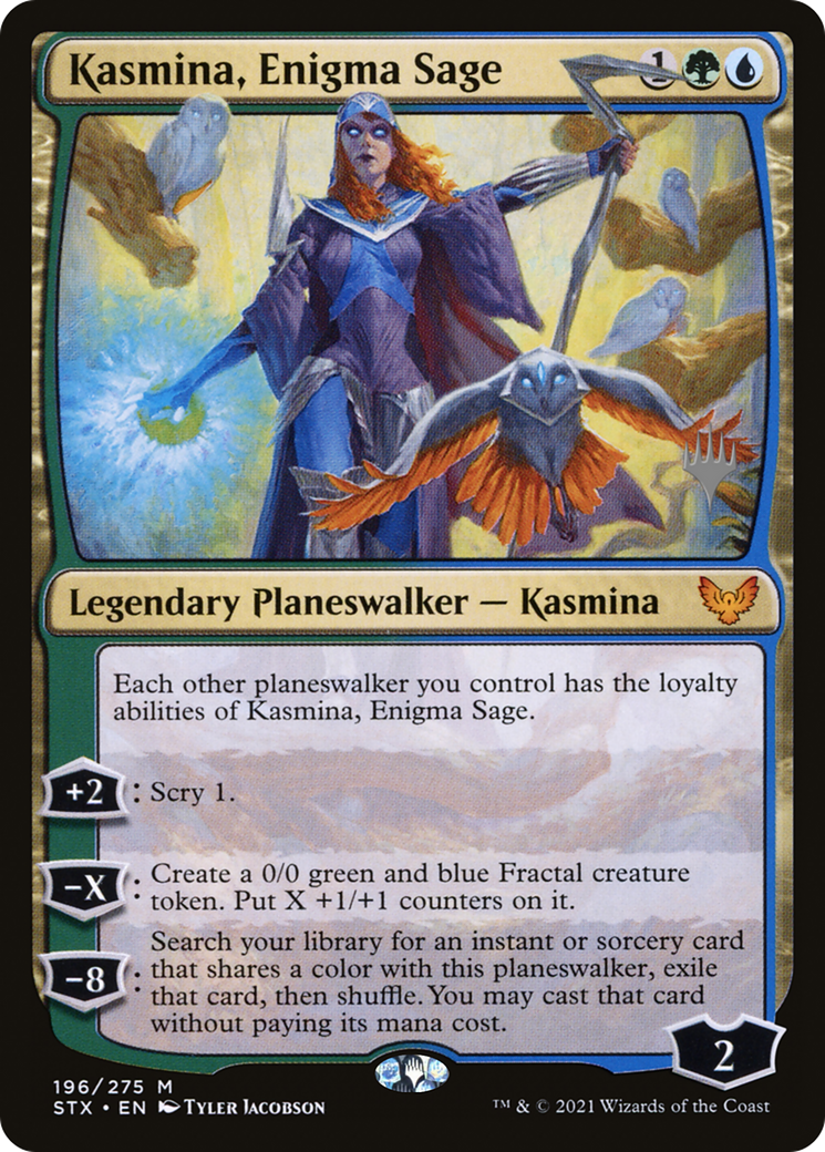 Kasmina, Enigma Sage (PPSTX-196P) [Promo Pack: Strixhaven: School of Mages Promos]