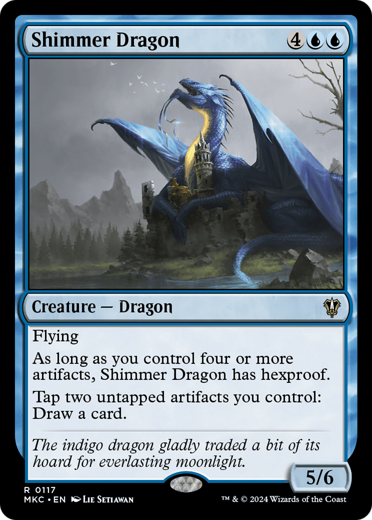 Shimmer Dragon (MKC-117) [Murders at Karlov Manor Commander]