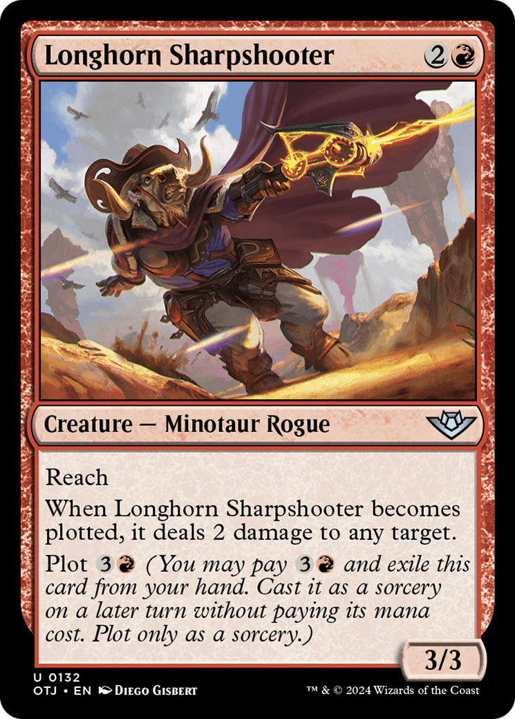 Longhorn Sharpshooter (OTJ-132) [Outlaws of Thunder Junction] Foil