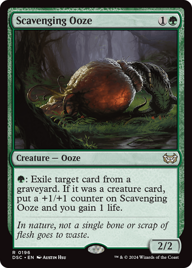Scavenging Ooze (DSC-196) [Duskmourn: House of Horror Commander]