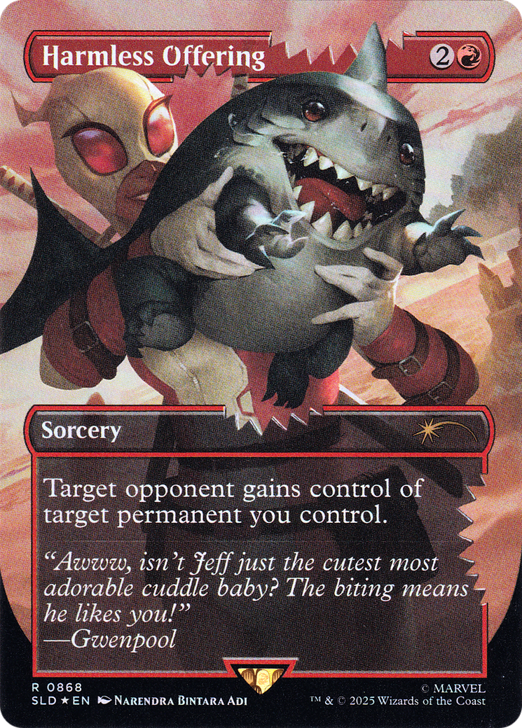 Harmless Offering (SLD-868) (Borderless) [Secret Lair Drop] Foil