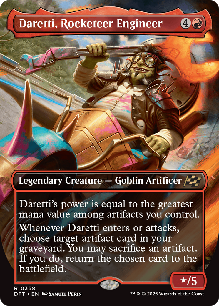Daretti, Rocketeer Engineer (DFT-358) [Aetherdrift] (Borderless) Foil