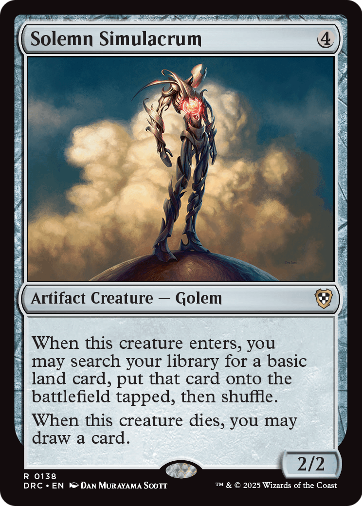 Solemn Simulacrum (DRC-138) [Commander: Aetherdrift]