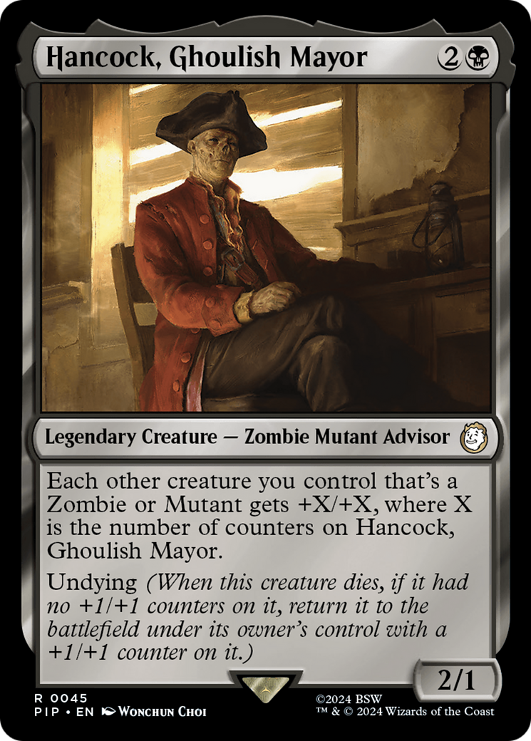 Hancock, Ghoulish Mayor (PIP-045) [Fallout] Foil