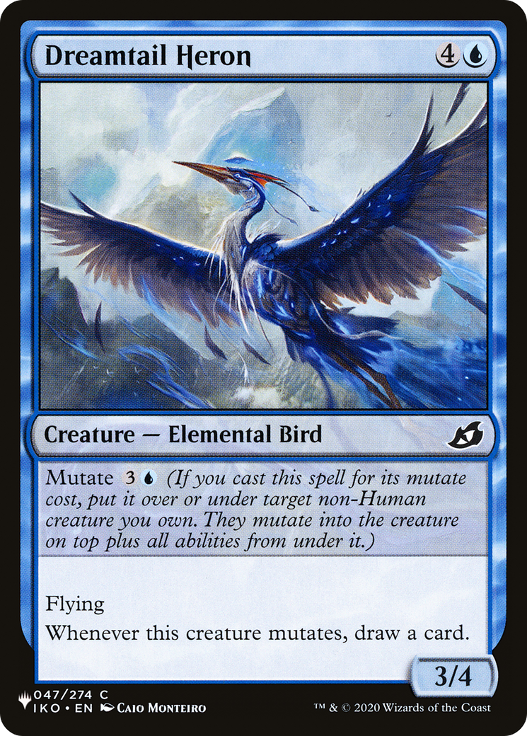 Dreamtail Heron (LIST-IKO-47) [The List]