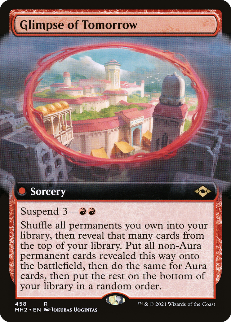 Glimpse of Tomorrow (MH2-458) [Modern Horizons 2]: (Extended Art) Foil