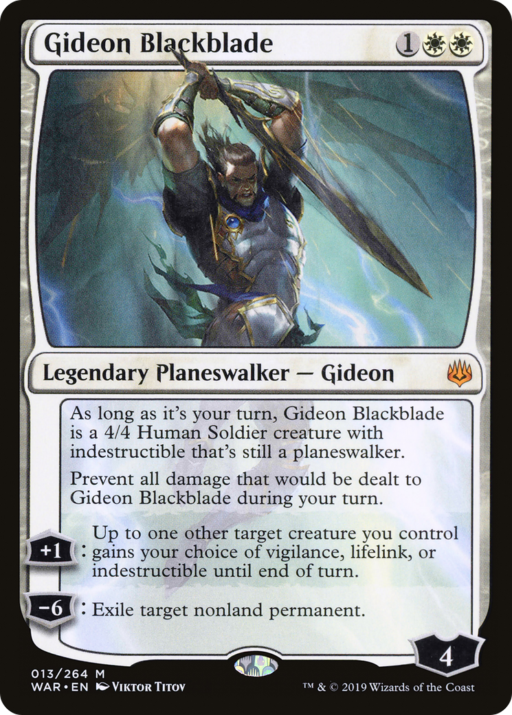 Gideon Blackblade (WAR-013) [War of the Spark]