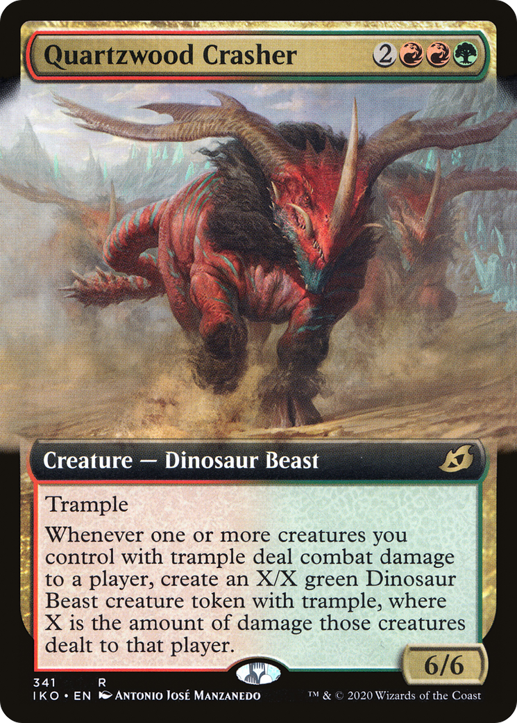 Quartzwood Crasher (Extended Art) (IKO-341) [Ikoria: Lair of Behemoths]