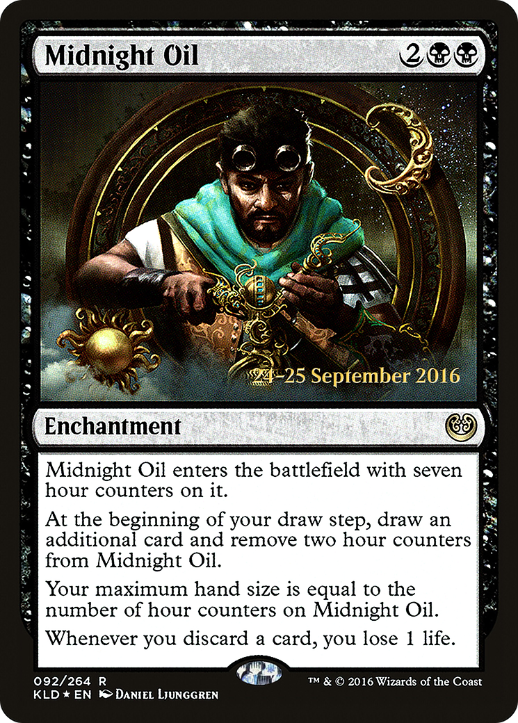 Midnight Oil (PRE-92S) [Kaladesh Promos] Foil