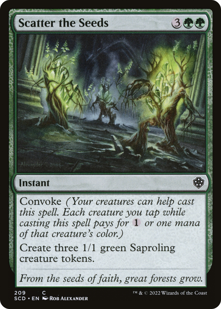 Scatter the Seeds (SCD-209) [Starter Commander Decks]