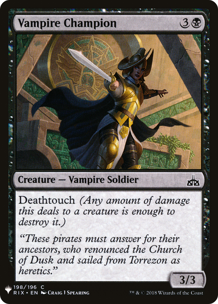 Vampire Champion (LIST-RIX-198) [The List]