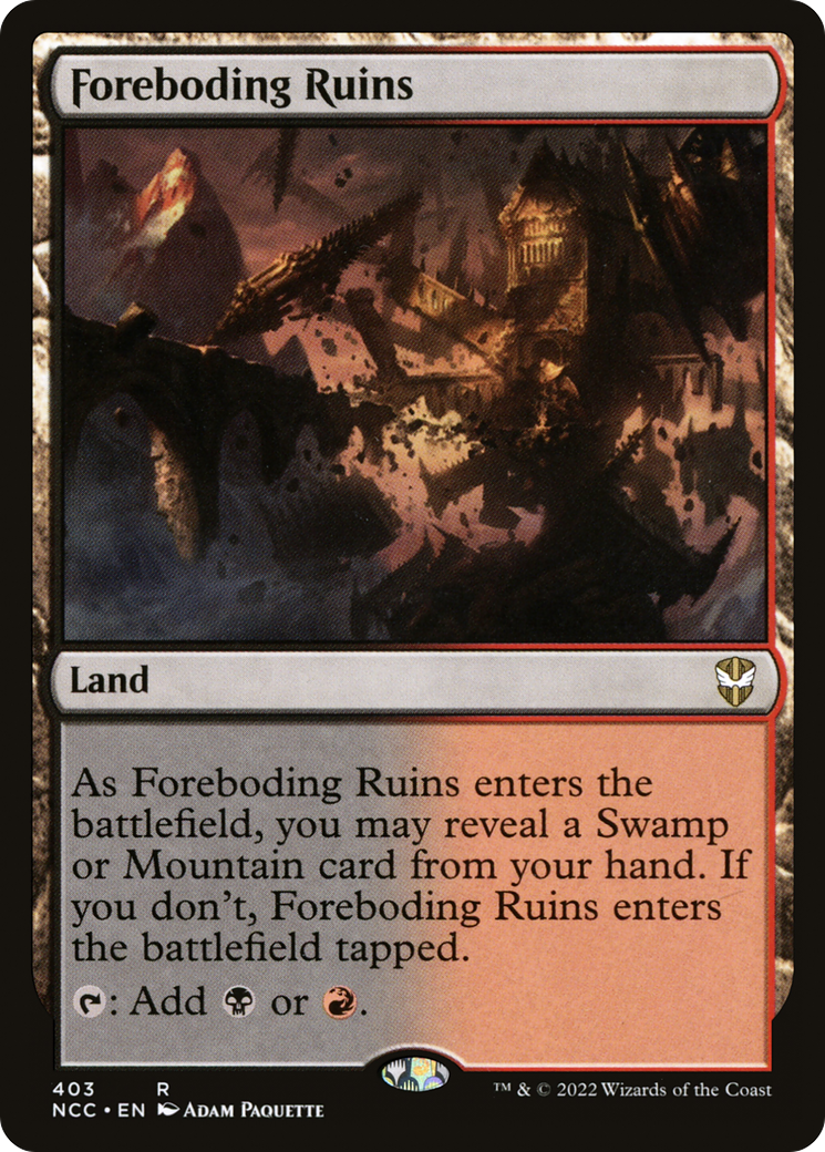 Foreboding Ruins (NCC-403) [New Capenna Commander]