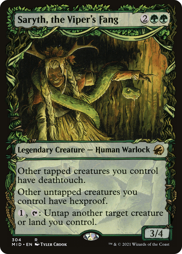 Saryth, the Viper's Fang (Showcase) (MID-304) [Innistrad: Midnight Hunt]