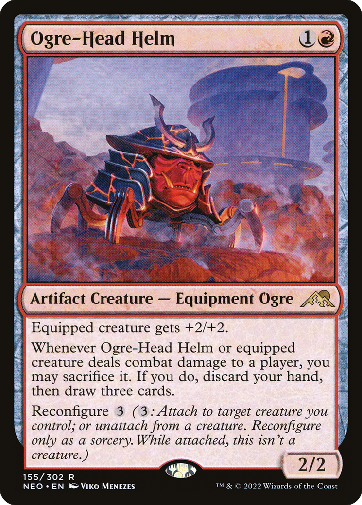 Ogre-Head Helm (NEO-155) [Kamigawa: Neon Dynasty]