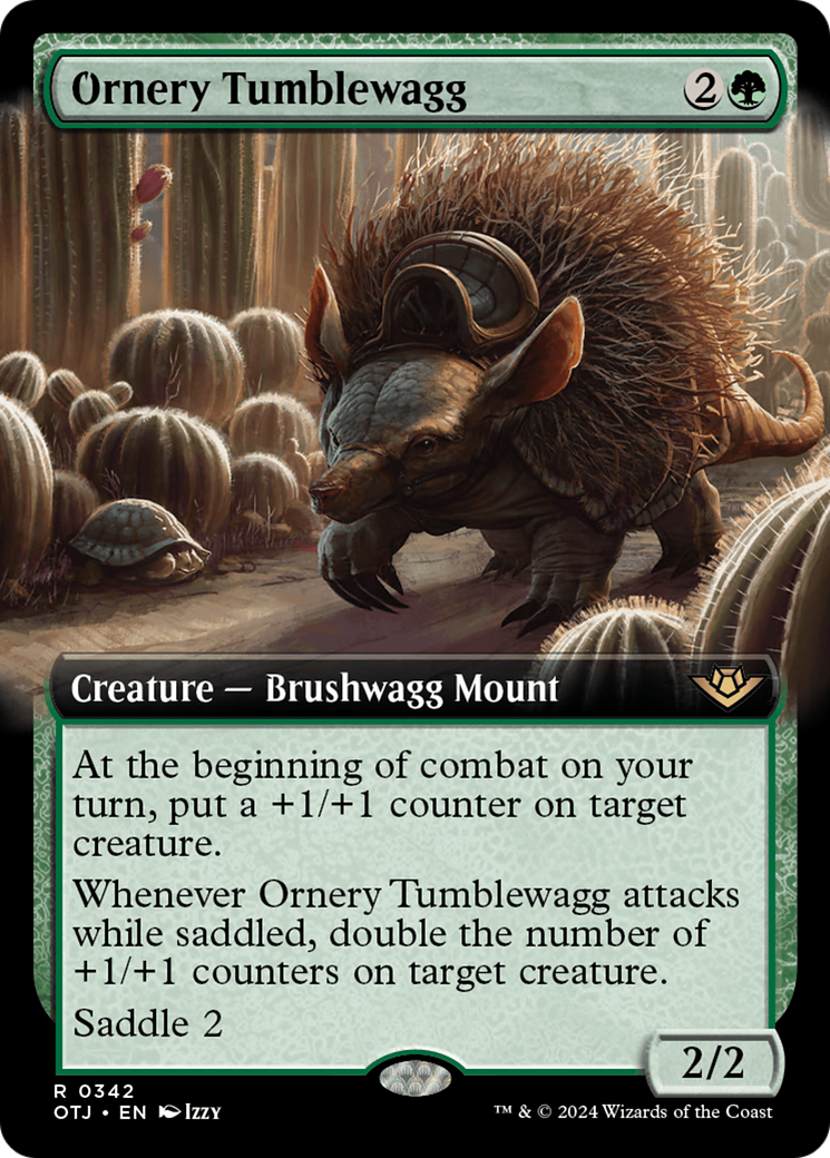 Ornery Tumblewagg (OTJ-342) [Outlaws of Thunder Junction]: (Extended Art)