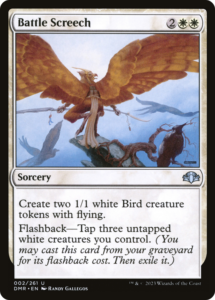 Battle Screech (DMR-002) [Dominaria Remastered] Foil