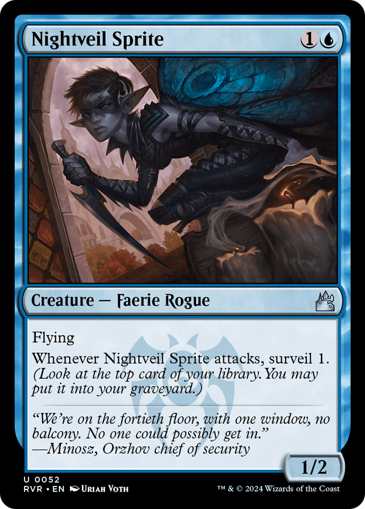 Nightveil Sprite (RVR-052) [Ravnica Remastered]