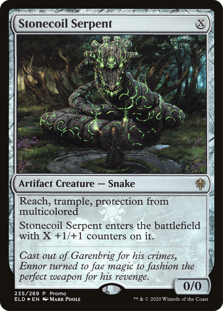 Stonecoil Serpent (MEDIA-235★) [Throne of Eldraine Promos] Foil