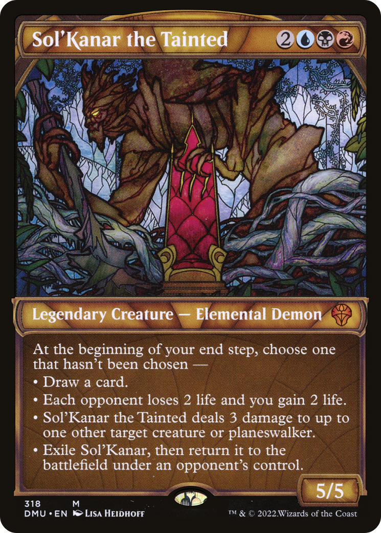 Sol'Kanar the Tainted (DMU-318) [Dominaria United]: (Showcase) Foil