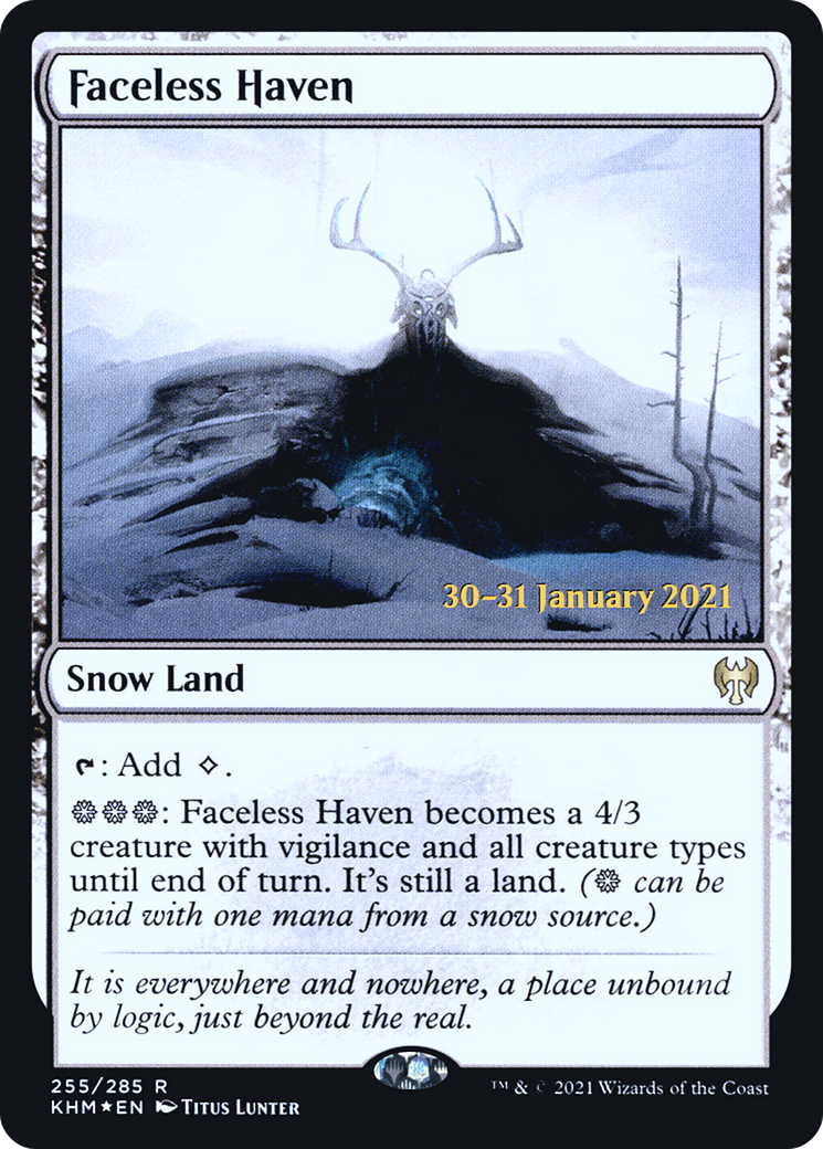 Faceless Haven (PRE-255S) [Kaldheim Promos] Foil