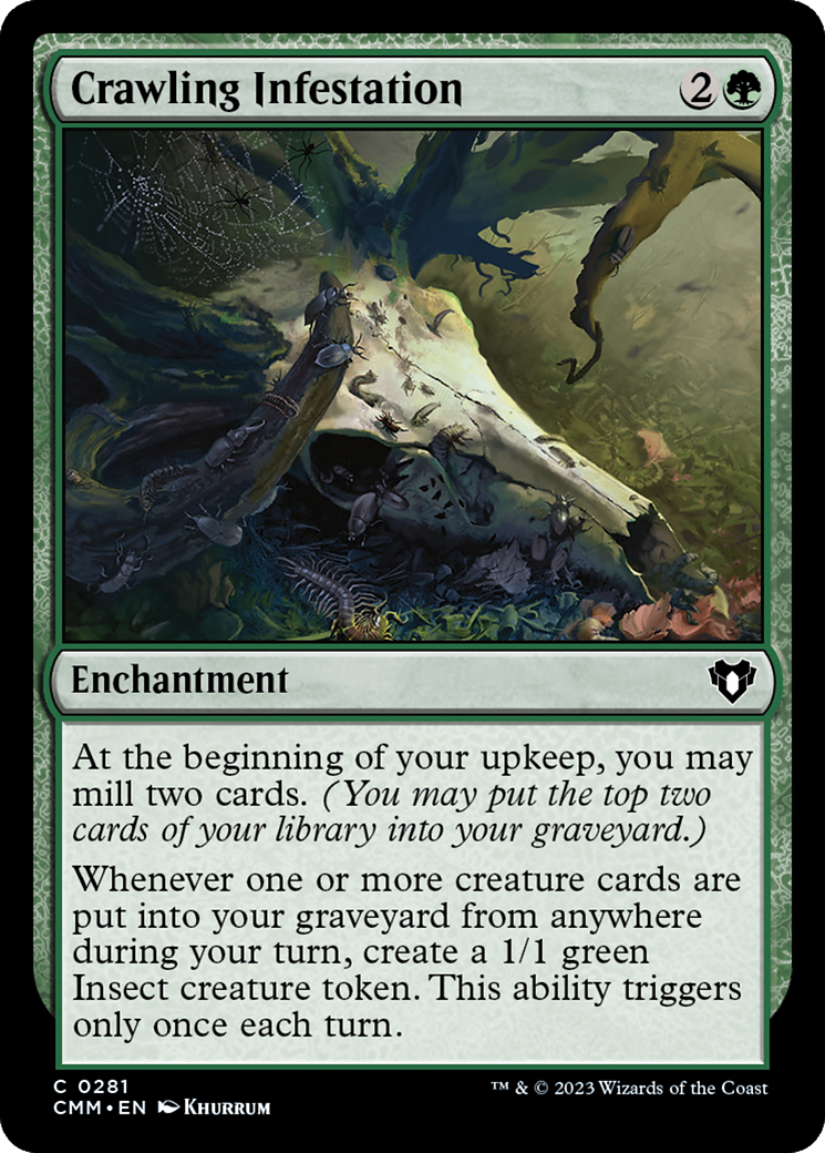 Crawling Infestation (CMM-281) [Commander Masters] Foil
