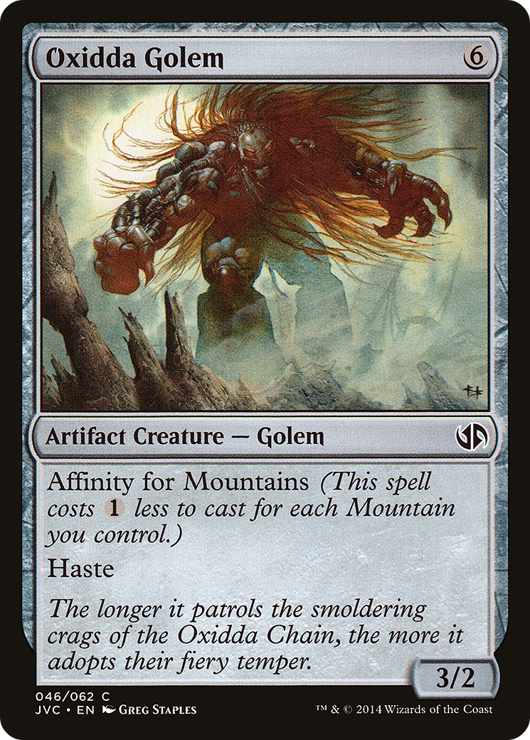 Oxidda Golem (DD3-046) [Duel Decks Anthology: Jace vs. Chandra]