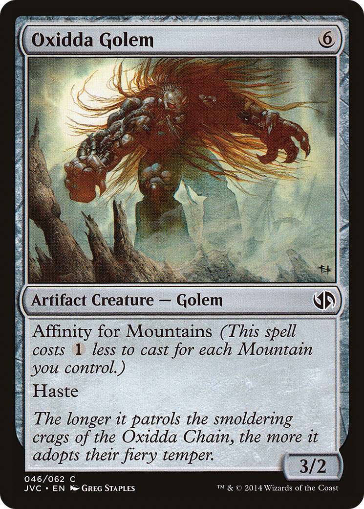 Oxidda Golem (DD3-046) [Duel Decks Anthology: Jace vs. Chandra]
