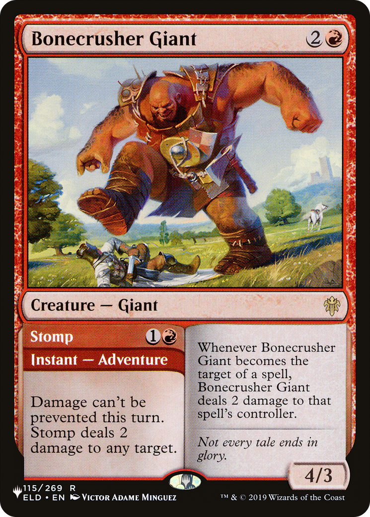 Bonecrusher Giant // Stomp (LIST-ELD-115) [The List]