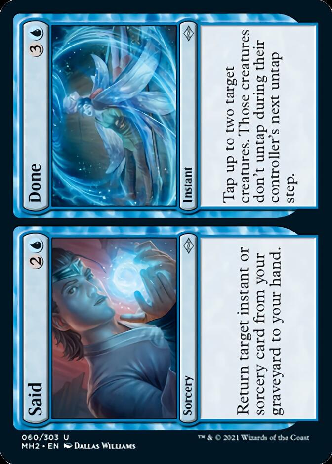 Said // Done (MH2-060) [Modern Horizons 2] Foil