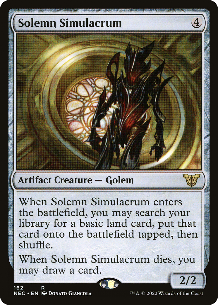 Solemn Simulacrum (NEC-162) [Neon Dynasty Commander]