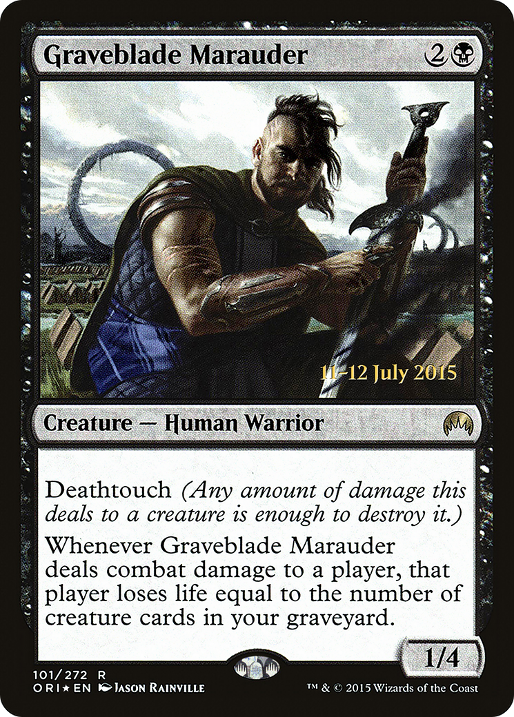 Graveblade Marauder (PRE-101S) [Magic Origins Promos] Foil