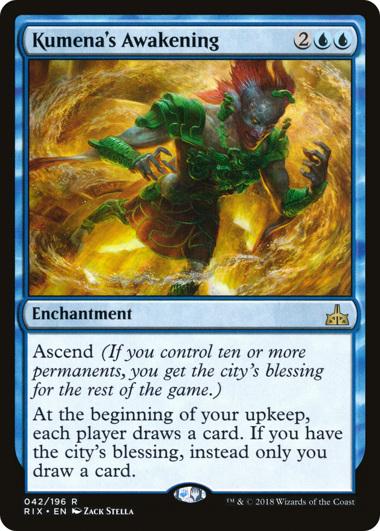 Kumena's Awakening (RIX-042) [Rivals of Ixalan]