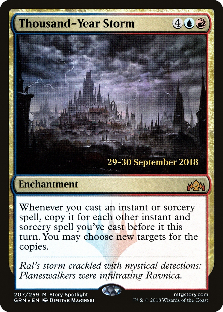 Thousand-Year Storm (PRE-207S) [Guilds of Ravnica Promos] Foil