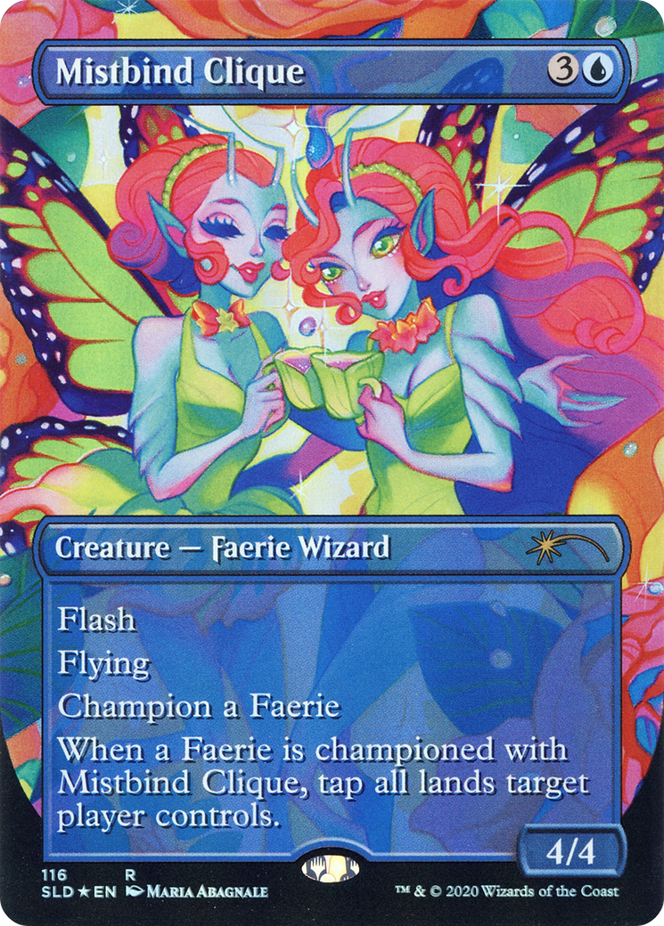 Mistbind Clique (SLD-116) (Borderless) [Secret Lair Drop] Foil